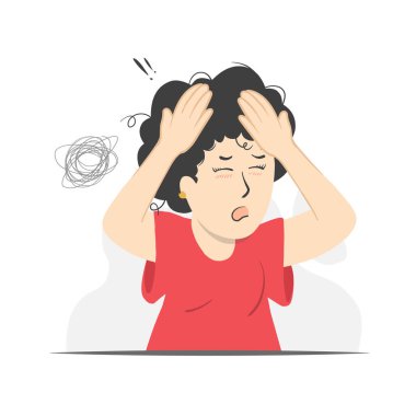 Ev işi bittikten sonra annemin başı döner.