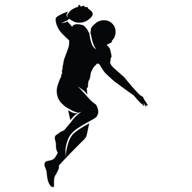 Amerikan Futbolcuları Siluetleri, vektör paketleri, çeşitli pozlar