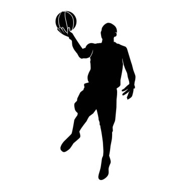 Basketbol oyuncusu siluetleri, basketbol siluetleri.