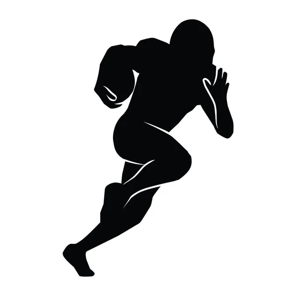 American Football Players Silhouetten Vector Pack Diverse Pose — Stockvector