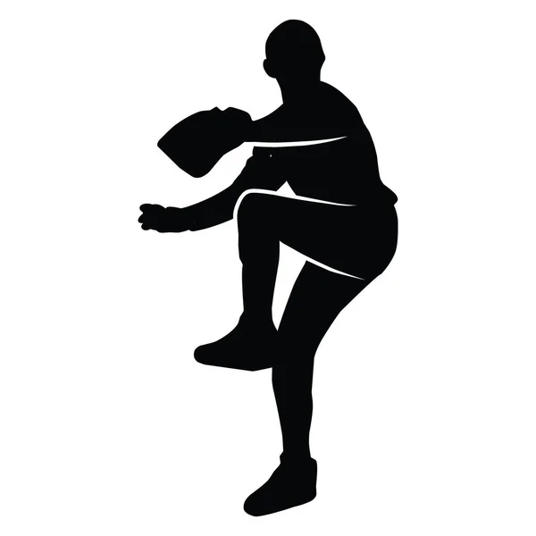 Μπέιζμπολ Player Silhouette Διάνυσμα Softball Σιλουέτα Στάση Συλλογή — Διανυσματικό Αρχείο