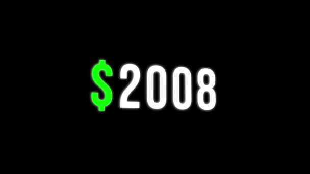 Verhoog Het Animatiegeld Verdien Dollars Verhoog Monetaire Winst Animatie Rendering — Stockvideo