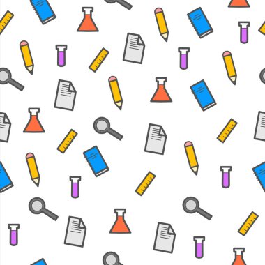 Okul malzemesi örnekleri. Bu, kitap kapakları, araçlar veya okulla ilgili ögeler için kullanılabilir