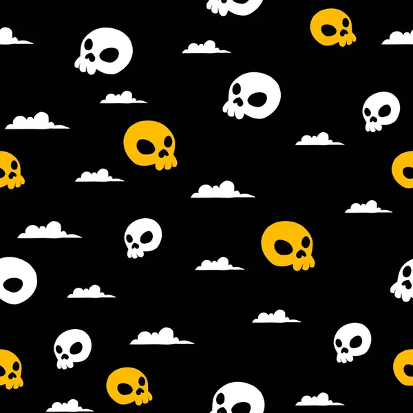 Skull Pattern You Can Use Background — Stock Vector