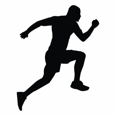 Egzersiz yapan insanların silueti. spor salonu silueti