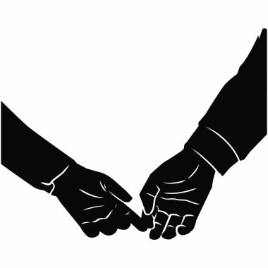 Romantik çift silueti. Düğündeki çift silueti