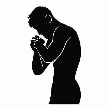 Dövüş sanatları hareketi silueti. vektör resmi