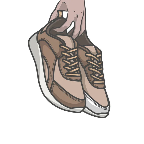 Sneakers Jovens Design Ícone Pode Ser Usado Para Ilustração Produto —  Vetores de Stock