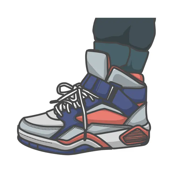 Παιδικά Sneakers Icon Design Και Μπορεί Χρησιμοποιηθεί Για Εικονογράφηση Προϊόντων — Διανυσματικό Αρχείο