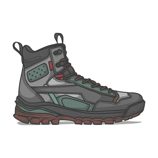 Zapatos Excursionista Diseño Para Icono Zapatos — Vector de stock