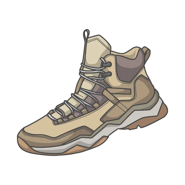 Zapatos Excursionista Diseño Para Icono Zapatos — Vector de stock