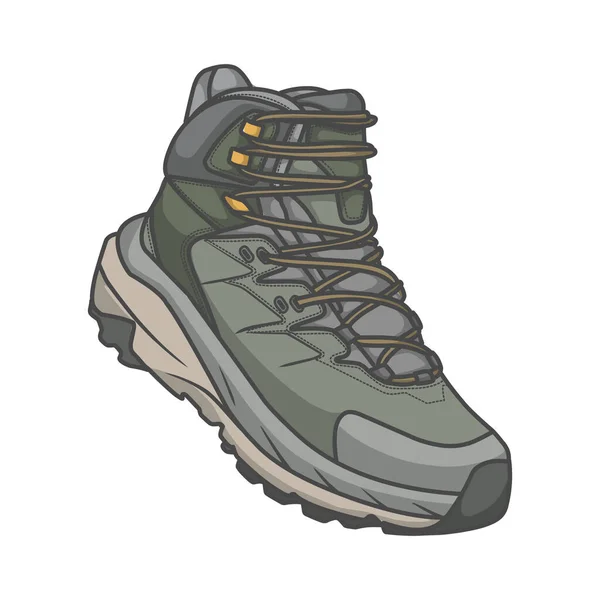 Yürüyüş Ayakkabıları Ayakkabı Simgesi Tasarımı — Stok Vektör