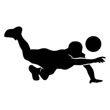 Voleybol oyuncusu silueti. voleybol hareketlerinin birkaç silueti