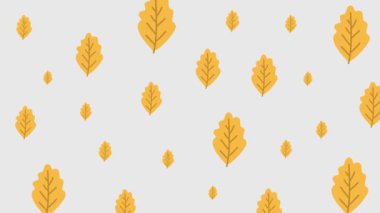 Animasyon yaz yaprağının dikişsiz döngüsü.