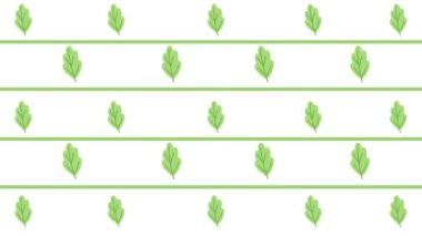 Animasyon yaz yaprağının dikişsiz döngüsü.