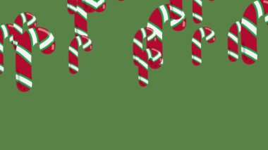 Animasyon Noel direği kusursuz bir döngü içinde.