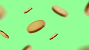 Reklam videosu için patates dilimi görüntüleri. yakınlaştırma animasyonu. Reklam videosu için. Sebze Görüntüsü