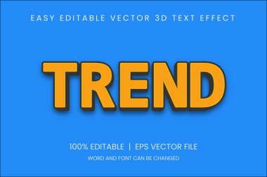 3d tipografi düzenlenebilir metin efekti