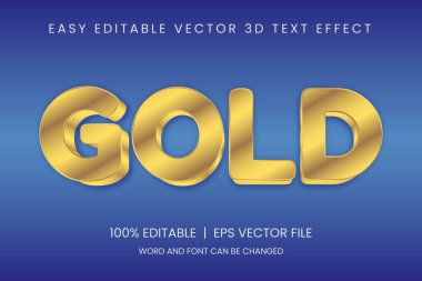 3d tipografi düzenlenebilir metin efekti