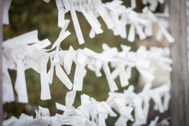 Tokyo ve Kyoto tapınağı turizmi için dua edin ve şans dileyin. İnancın ve Asya ruhani Budizm kültürünün sembolü. Geleceğe dair iyi bir şans umudu.