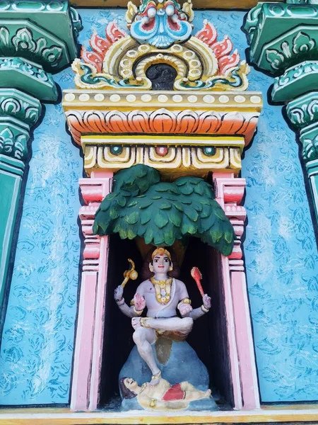 Temple Hindou Sur Colline Statue — Stock Photo, Image