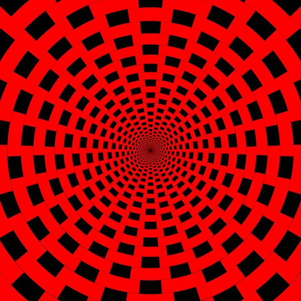 Графический Иллюстрированный Задний Туннель Глубокая Яма Закрывает Таинственный Красный Ужас — стоковый вектор