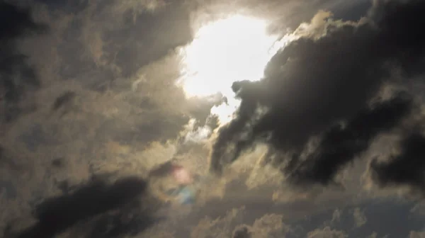 Białe Chmury Niebie Zrobione Jak Dzieło Sztuki Dzień — Zdjęcie stockowe