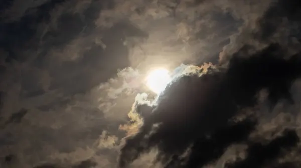 Białe Chmury Niebie Zrobione Jak Dzieło Sztuki Dzień — Zdjęcie stockowe
