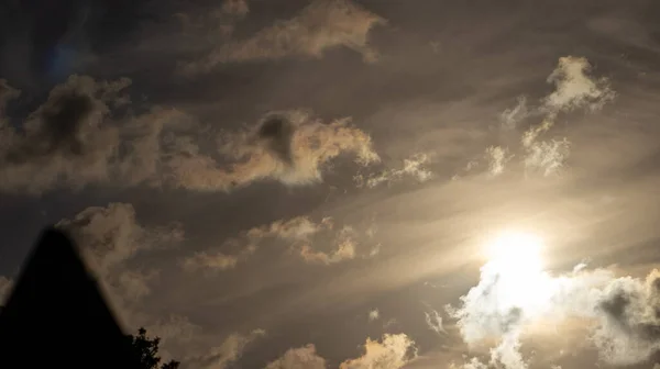 White Clouds Sky Taken Work Art Daylight — Stock Photo, Image