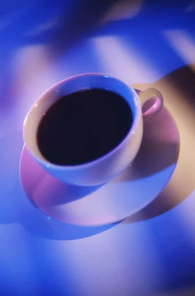 Kahve Fincanı Siyah Çay — Stok fotoğraf