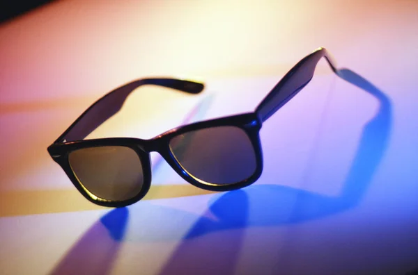 Sunglasses Dark Fashionable Frame Light — Stock Photo, Image
