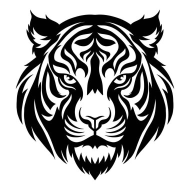 Maskot için vahşi hayvan başı memelisi illüstrasyonu