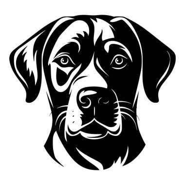 köpek başlı hayvan logosu çizimi