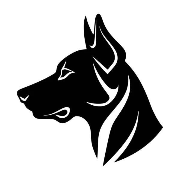 Dobermann Hund Tier Illustration Für Logo — Stockvektor
