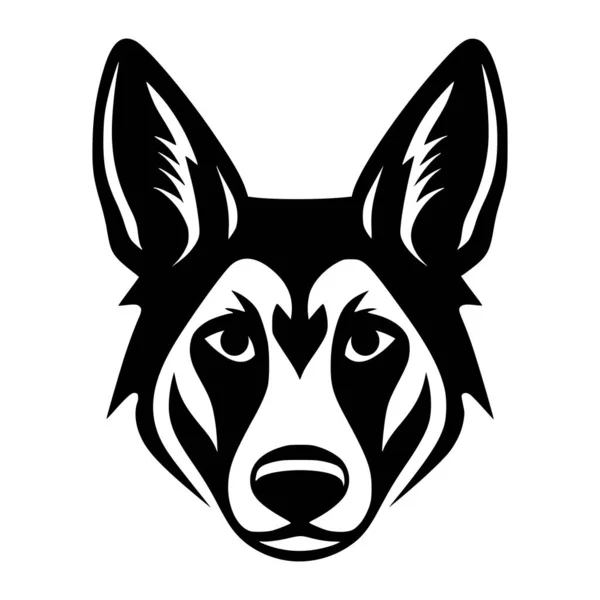 Собака Породы Хаски Иллюстрации Логотипа — стоковый вектор
