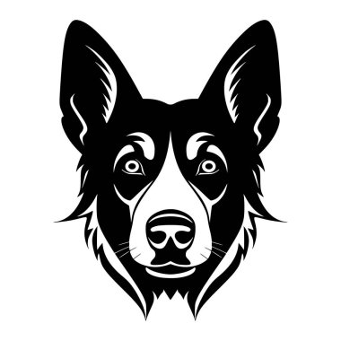Sembol ya da maskot için sevimli köpek çizimi