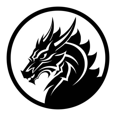 ejderha başı logo ya da maskot için