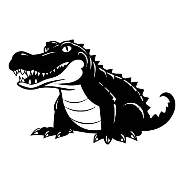 Crocodile Wild Animal Illustration — Stock Vector