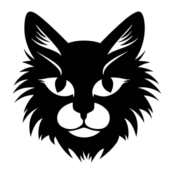 シンボルやマスコットのための猫の動物のイラスト — ストックベクタ