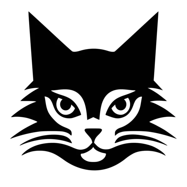 ロゴやシンボルイラストのためのかわいい子猫 — ストックベクタ