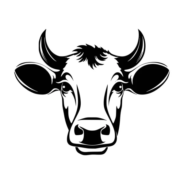 Kráva Farma Zvíře Savec Ilustrace Pro Maskota — Stockový vektor