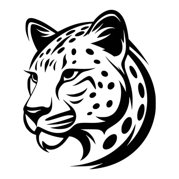 Гепард Голову Дикое Животное Логотипа Талисмана — стоковый вектор