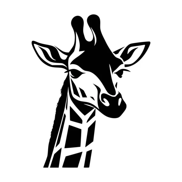 Ilustração Girafa Para Logotipo Mascote — Vetor de Stock