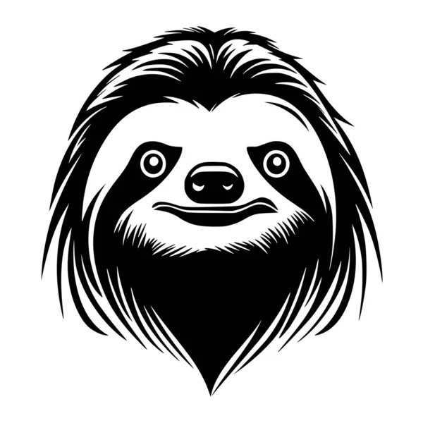 Sloth Wild Animal Illustration Logo — Stock Vector