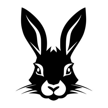 Maskot veya logo illüstrasyonu için tavşan veya tavşan çizimi