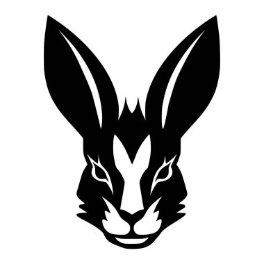 Logo ya da maskot çizimi için tavşan kafası