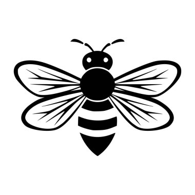 yaban arısı böcek hayvanı logo veya maskot için uçan illüstrasyon