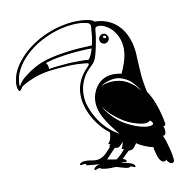 Maskot ya da logo için tukan kuşu çizimi