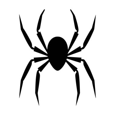 Logo veya sembol için örümcek böcek hayvan silueti