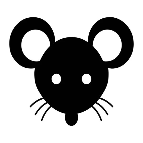 Silueta Ratón Rata Para Mascota Símbolo — Archivo Imágenes Vectoriales